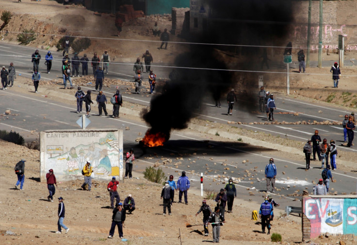 Bolivia miners protest