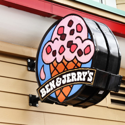Ben and Jerry's sign