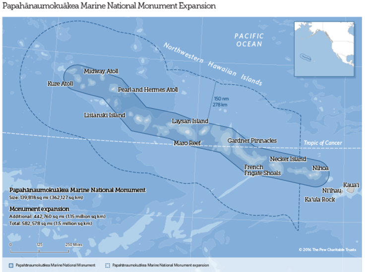 Papahānaumokuākea map