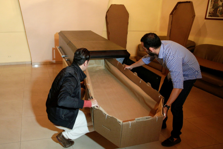 Venezuela cardboard coffins