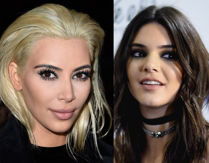 Blonde Kim Kardashian and Kendall Jenner