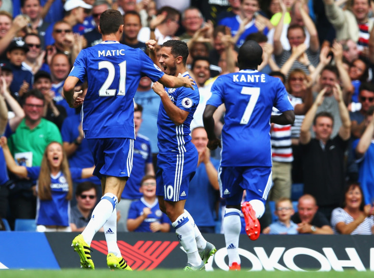 Eden Hazard opened the score for Chelsea
