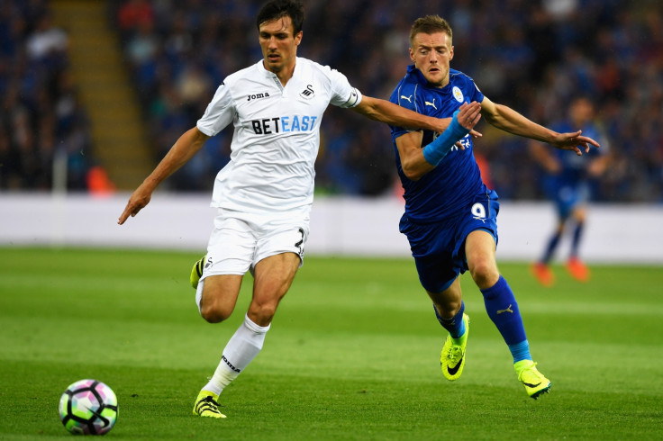 Jamie Vardy in action for the Foxes