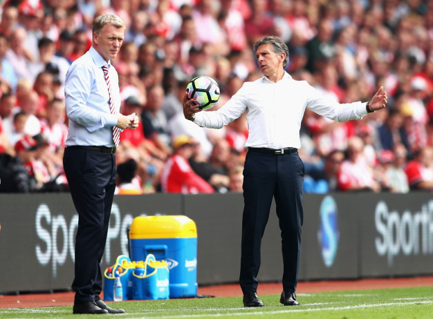 David Moyes and Claude Puel David Moyes and Claude Puel
