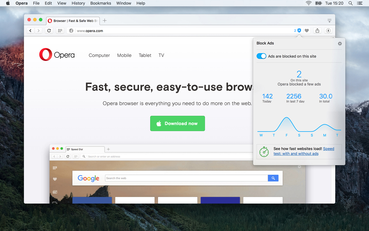 opera web browser 18