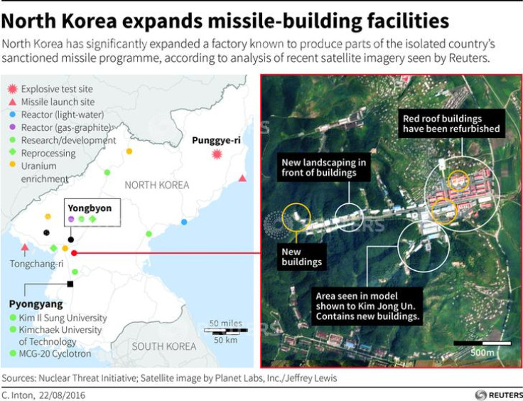 North Korea expands missile-building facilities