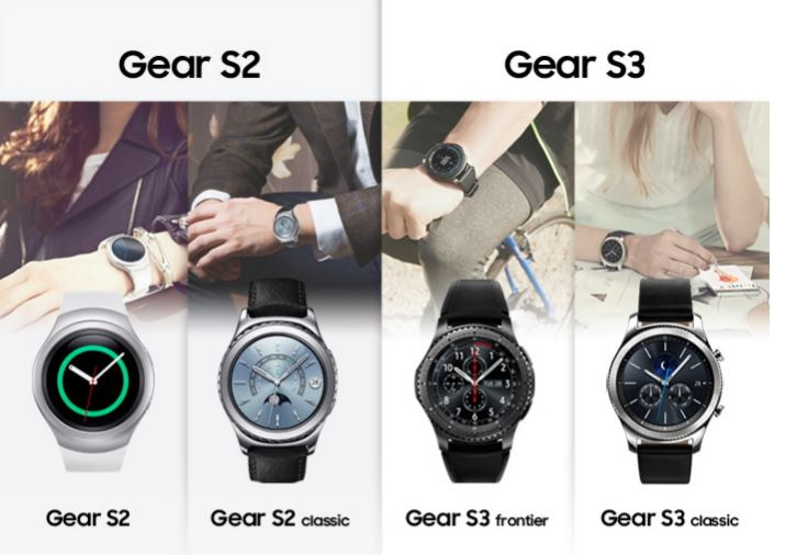 Samsung Gear S2 and Gear S3