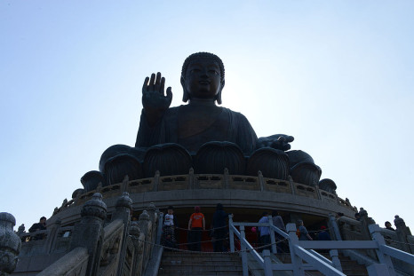 A Buddha statue in Hong Kong