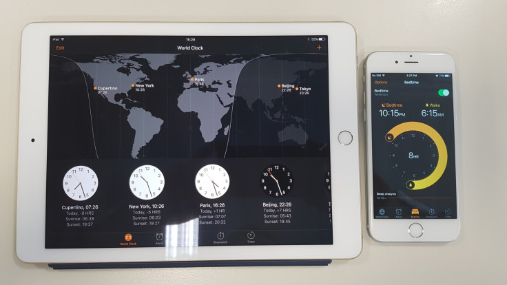 iOS 10 clock and Bedtime app