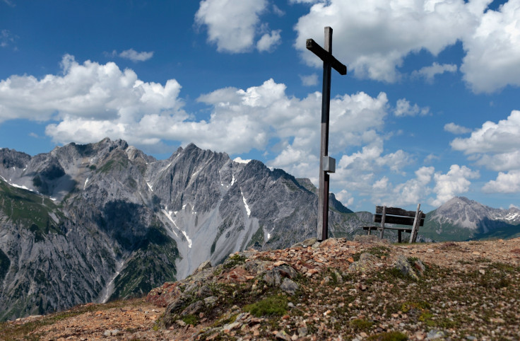 A series of Alpine mo0untain crosses have