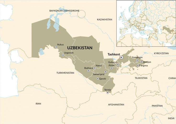 Map of Uzbekistan