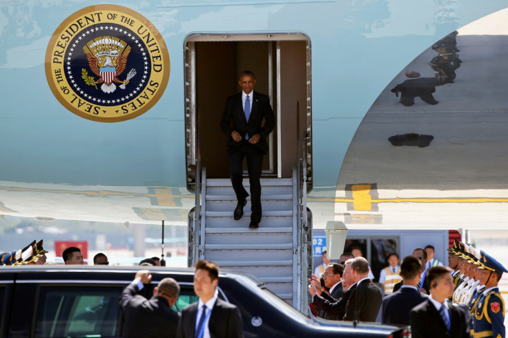 Barack Obama Air Force One China