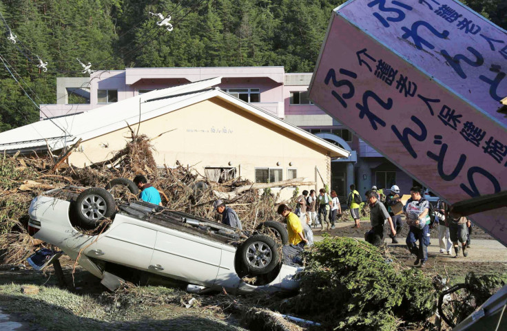 Typhoon Lionrock in Iwaizumi town