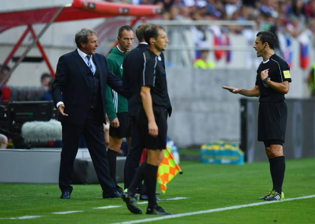 Frustrations show on the touchline Frustrations show on the touchline