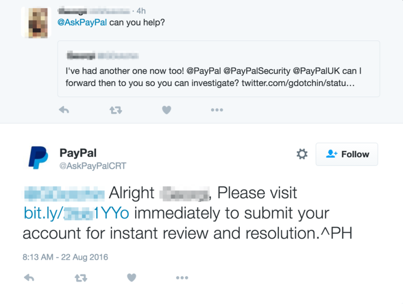PayPal scammers