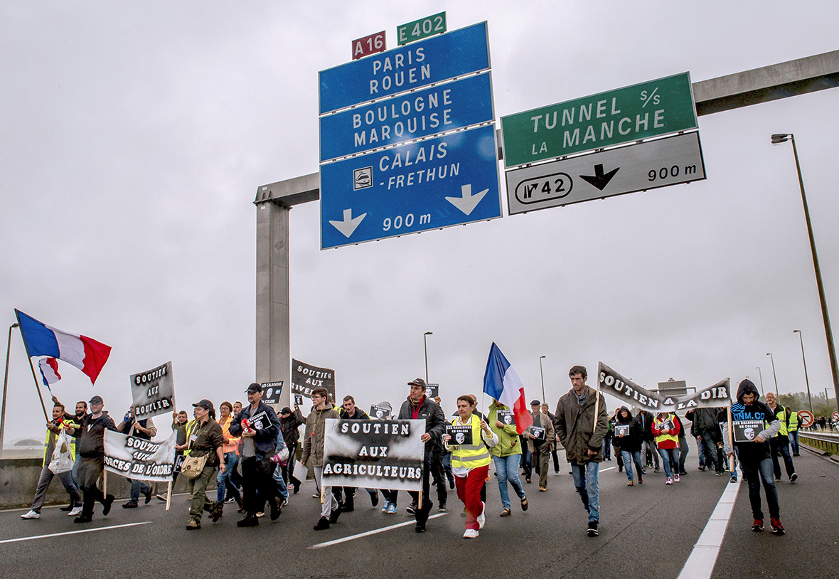Calais protest
