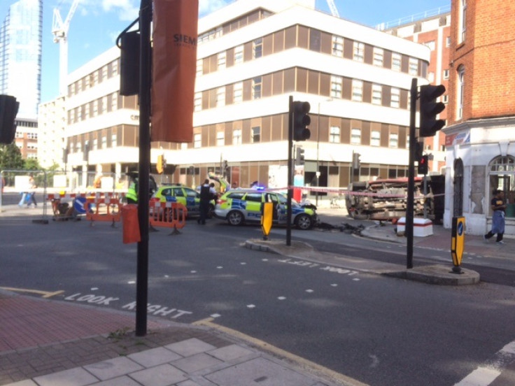 Old Street police crash