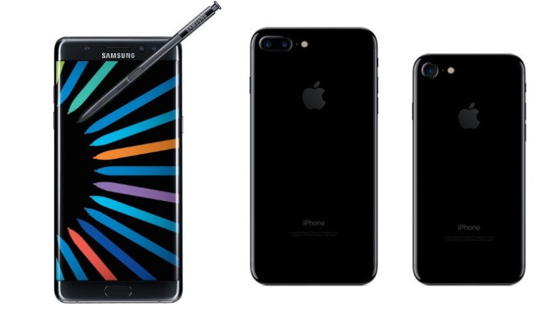 Galaxy Note 7 vs iPhone 7