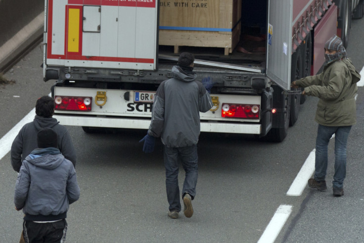 Migrants in lorry