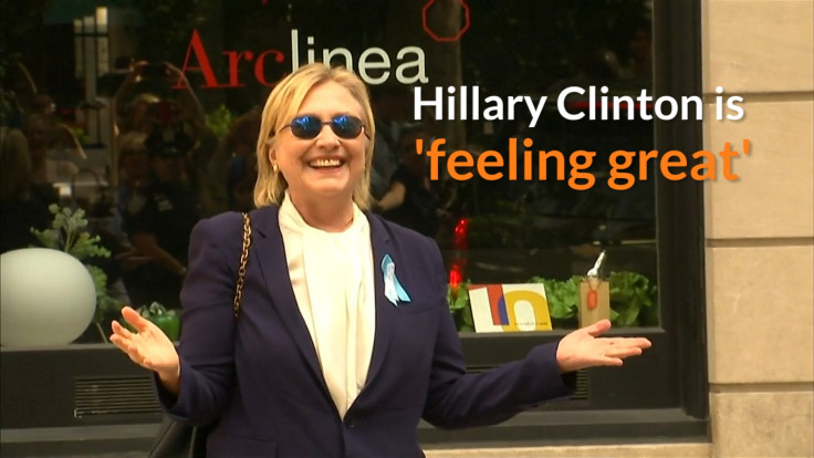 CLinton is feeling great