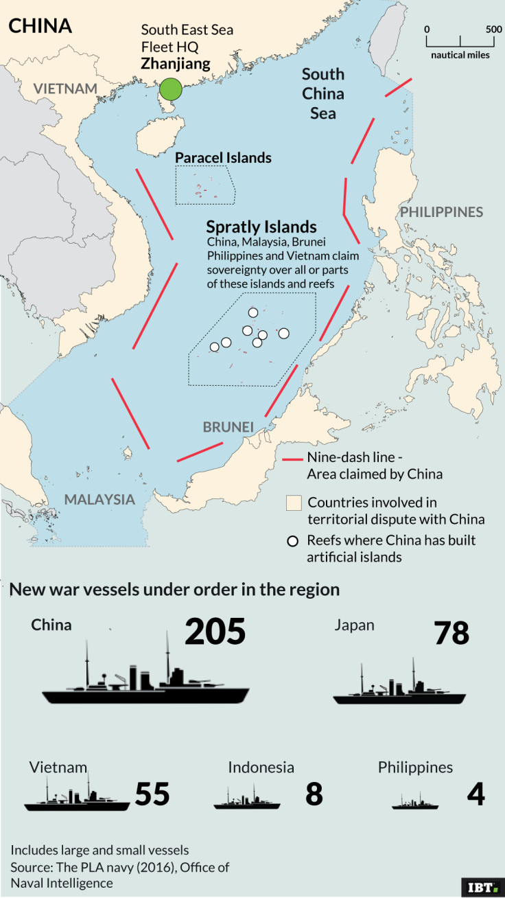 China nine-dash line in the pacific