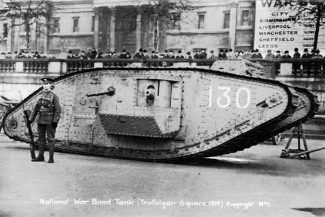 Mark I tank at Trafalgar Square