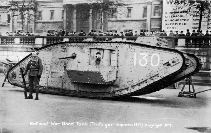 Mark I tank at Trafalgar Square