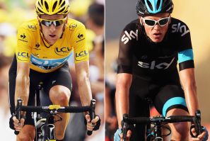 Sir Bradley Wiggins and Chris Froome
