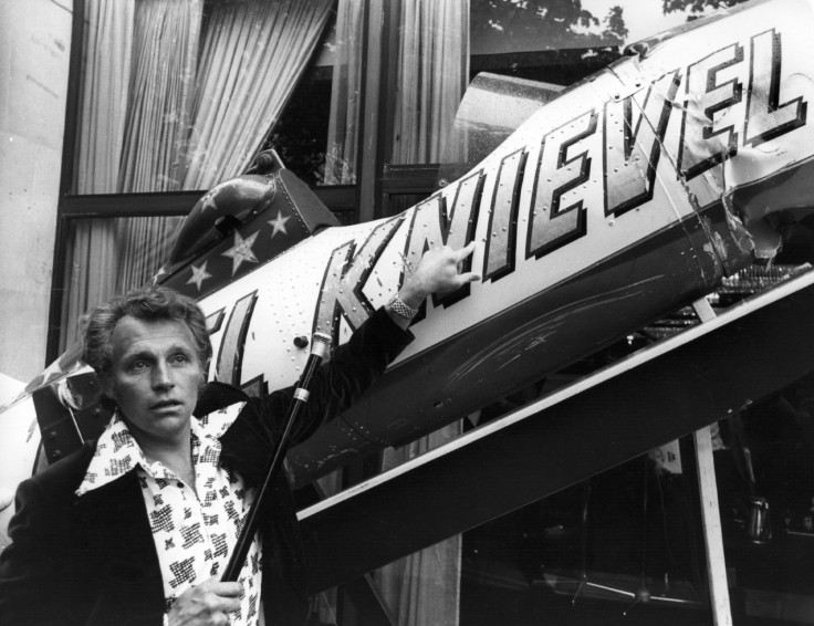 Evel Knievel and his skycycle