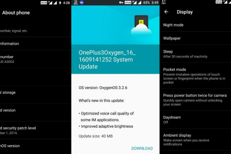 OxygenOS 3.2.6 for OnePlus 3