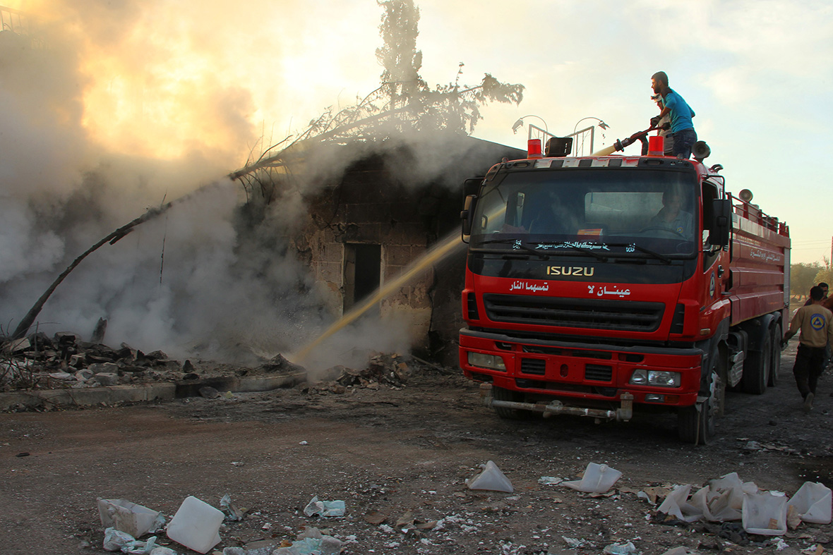 Syria aid convoy bombed
