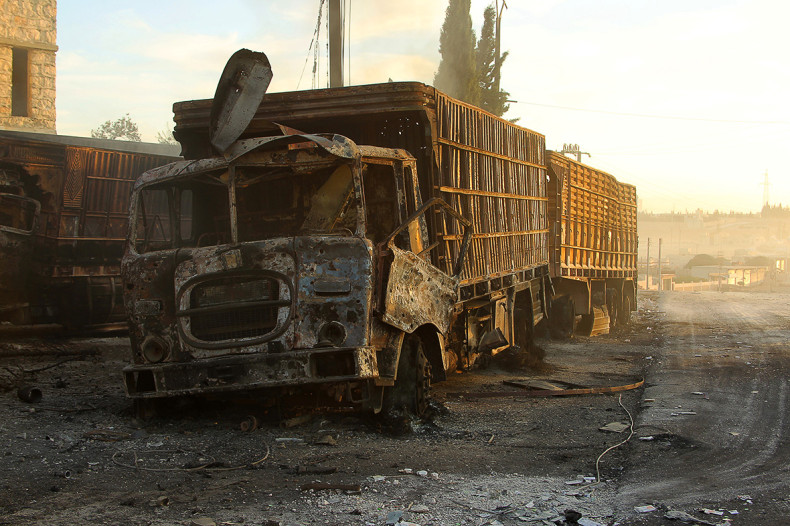 Syria aid convoy bombed