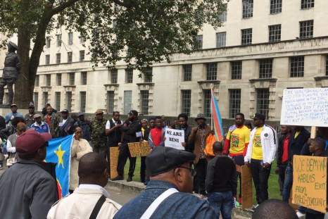 Dozens gather outside Downing Street to call on DRC President Joseph Kabila to step down