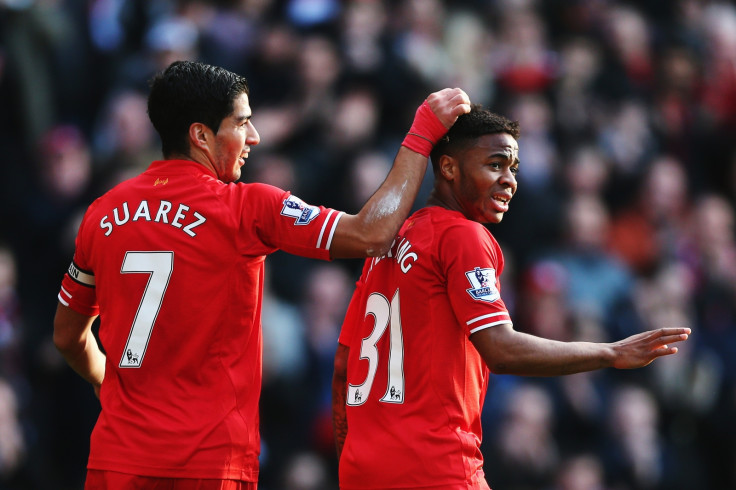 Luis Suarez and Raheem Sterling 