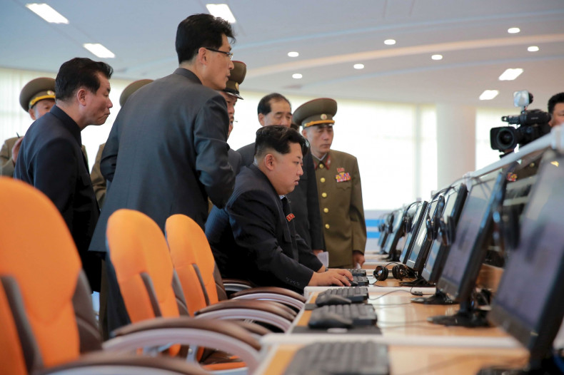 Kim Jong Un uses a computer