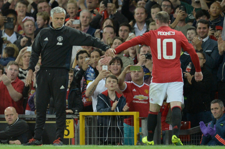 Jose Mourinho and Wayne Rooney