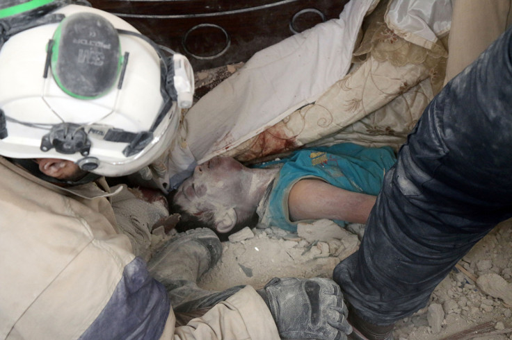 Aleppo air strikes dead babies