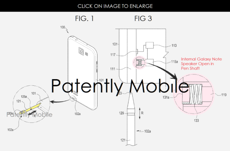 Samsung Galaxy Note S-Pen patent