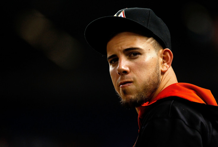 Jose Fernandez and former fiancee Carla Mendoza