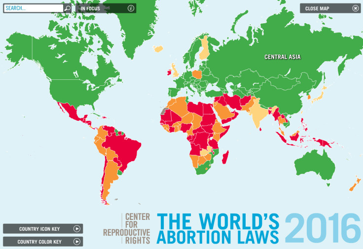 abortion world map