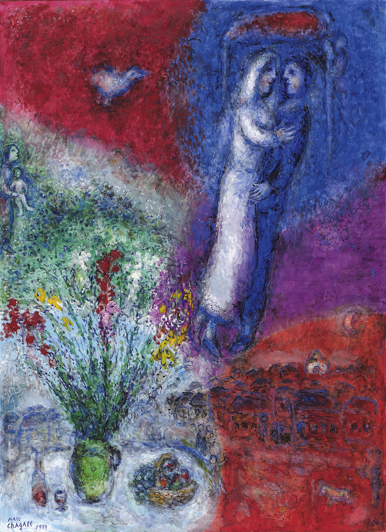 Marc Chagall Les maris 1979
