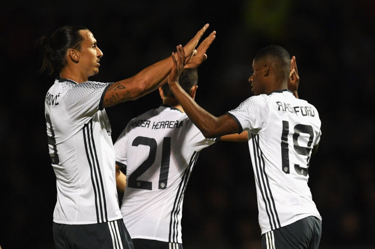 Zlatan Ibrahimovic and Marcus Rashford