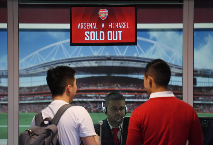Supporters at the Emirates