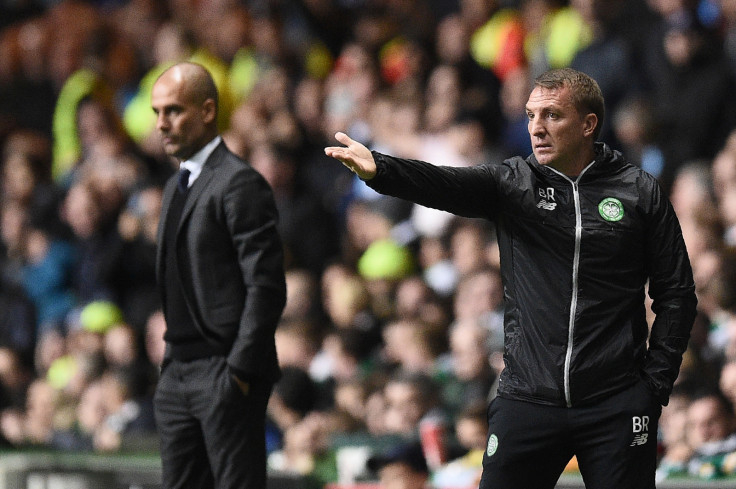 Pep Guardiola and Brendan Rodgers