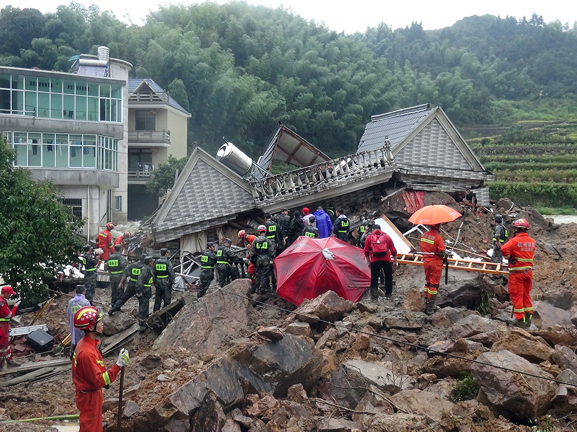 China landslide