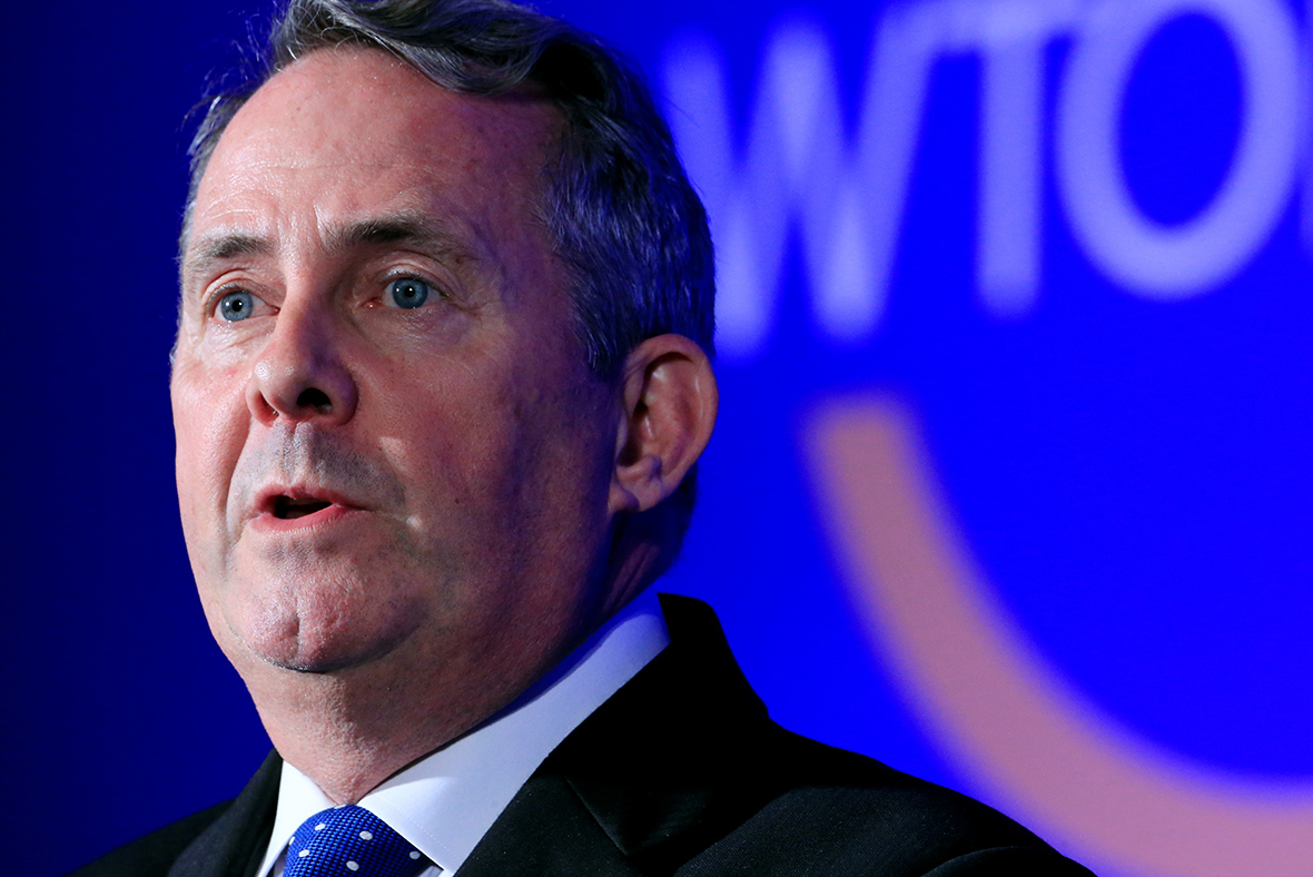 Conservative Conference 2016 Liam Fox Uses Olympic Success To Talk Up   Liam Fox 