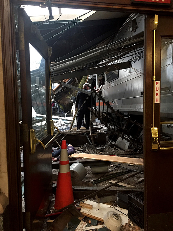 Hoboken rail crash photos Over 100 injured as New Jersey Transit train