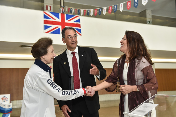 Princess Anne visiting team GB in Rio