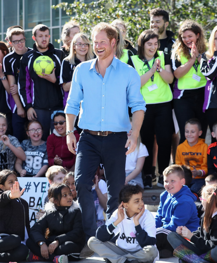 Prince Harry at a Streetsport Initiative