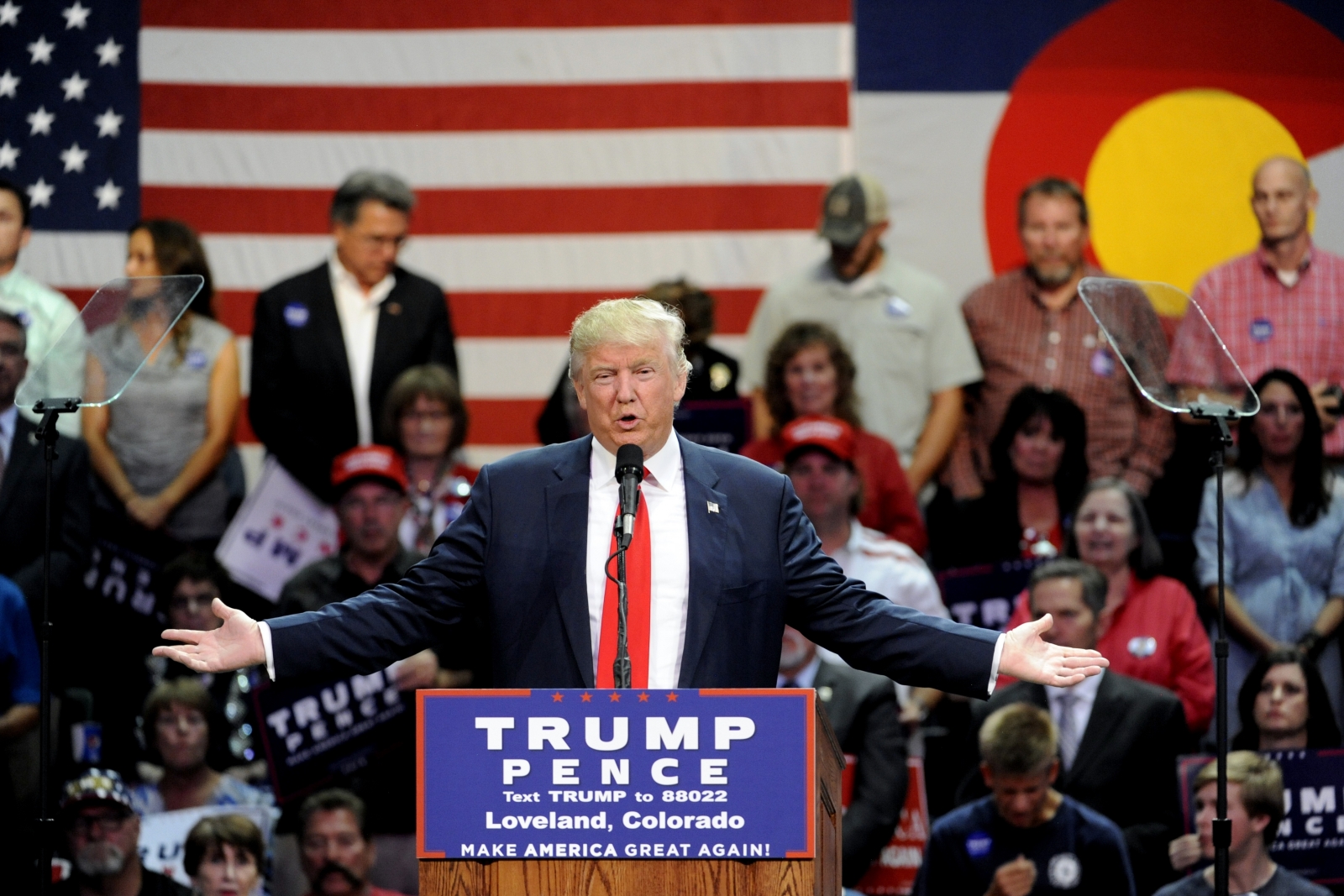 Trump admits tax beneficiary at a rally